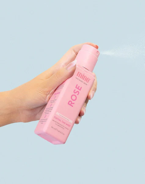 Mine Tan: Rose Illuminating Brun utan sol- Mist